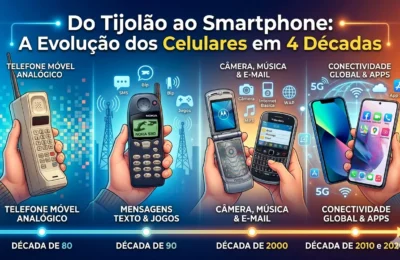 Do Tijolão ao Smartphone: A Evolução dos Celulares em 4 Décadas